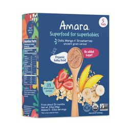Ancient Grain Cereal, Oats Mangos & Strawberries