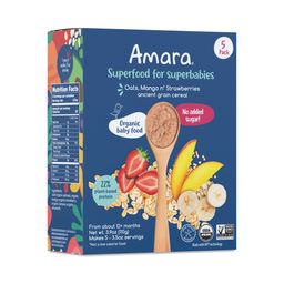 Ancient Grain Cereal, Oats Mangos & Strawberries
