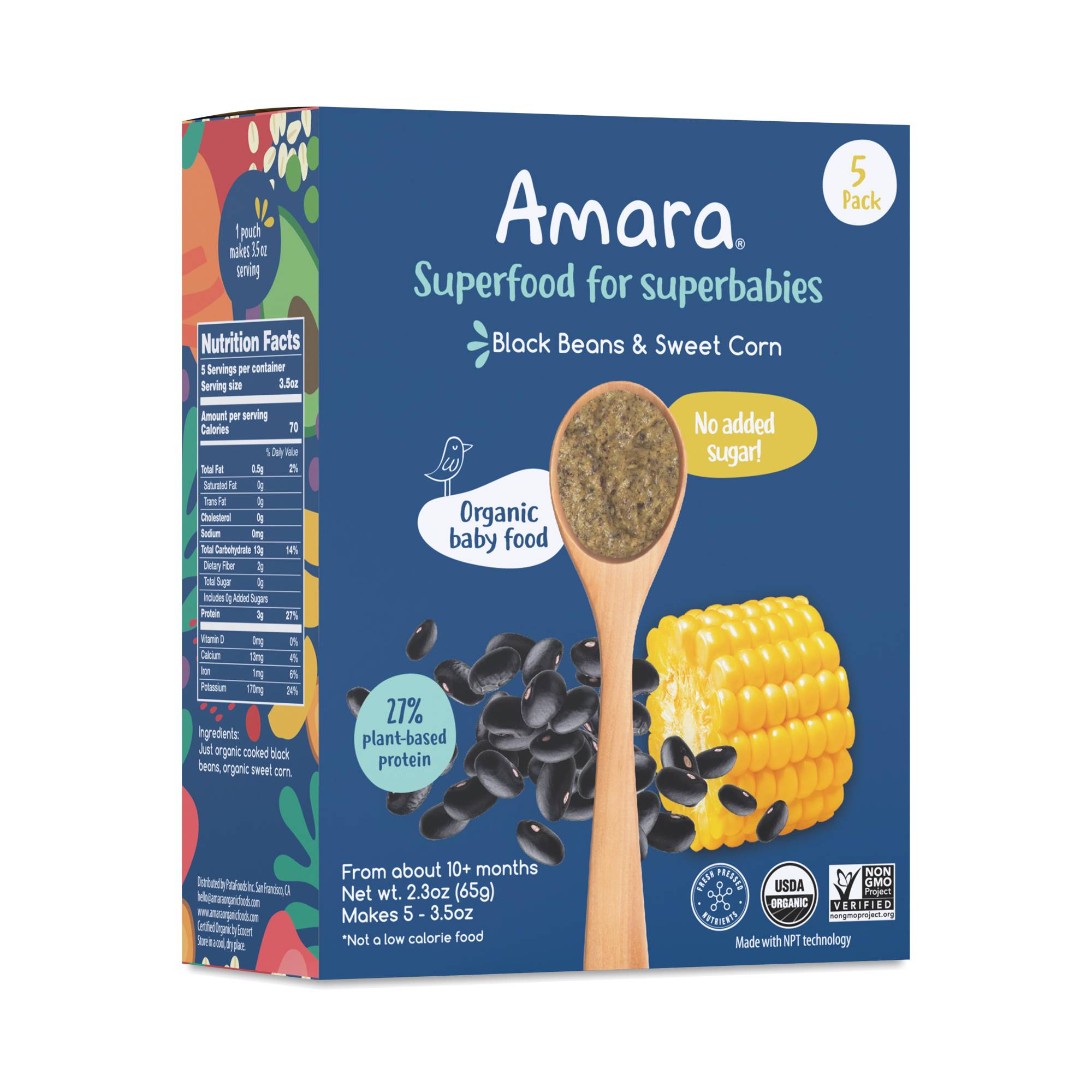 Baby Food, Black Beans & Sweet Corn