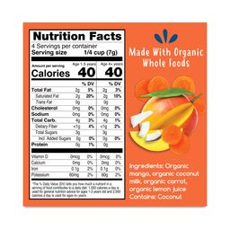 Organic Smoothie Melts, Mango Carrots