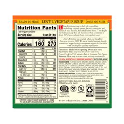 Lentil Vegetable Soup, Low in Sodium