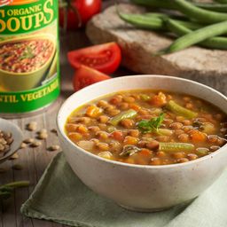 Lentil Vegetable Soup, Low in Sodium