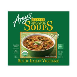 Organic Hearty Rustic Italian Vegetable Soup