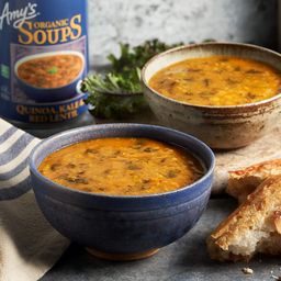 Quinoa, Kale & Red Lentil Soup