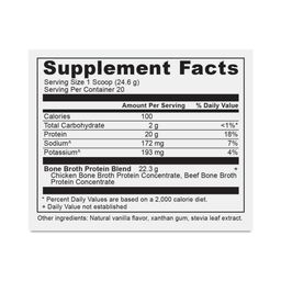 Bone Broth Protein Powder, Vanilla