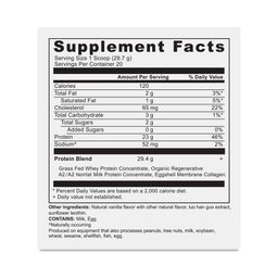 Whey Protein, Vanilla Bean