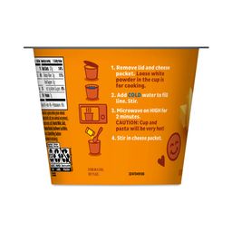 Microwaveable Mac & Cheese Cups, Real Aged Cheddar