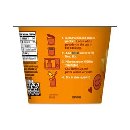 Microwaveable Mac & Cheese Cups, Real Aged Cheddar