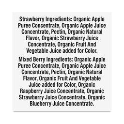 Organic Fruit Rope Snack Variety Pack, Strawberry & Mixed Berry