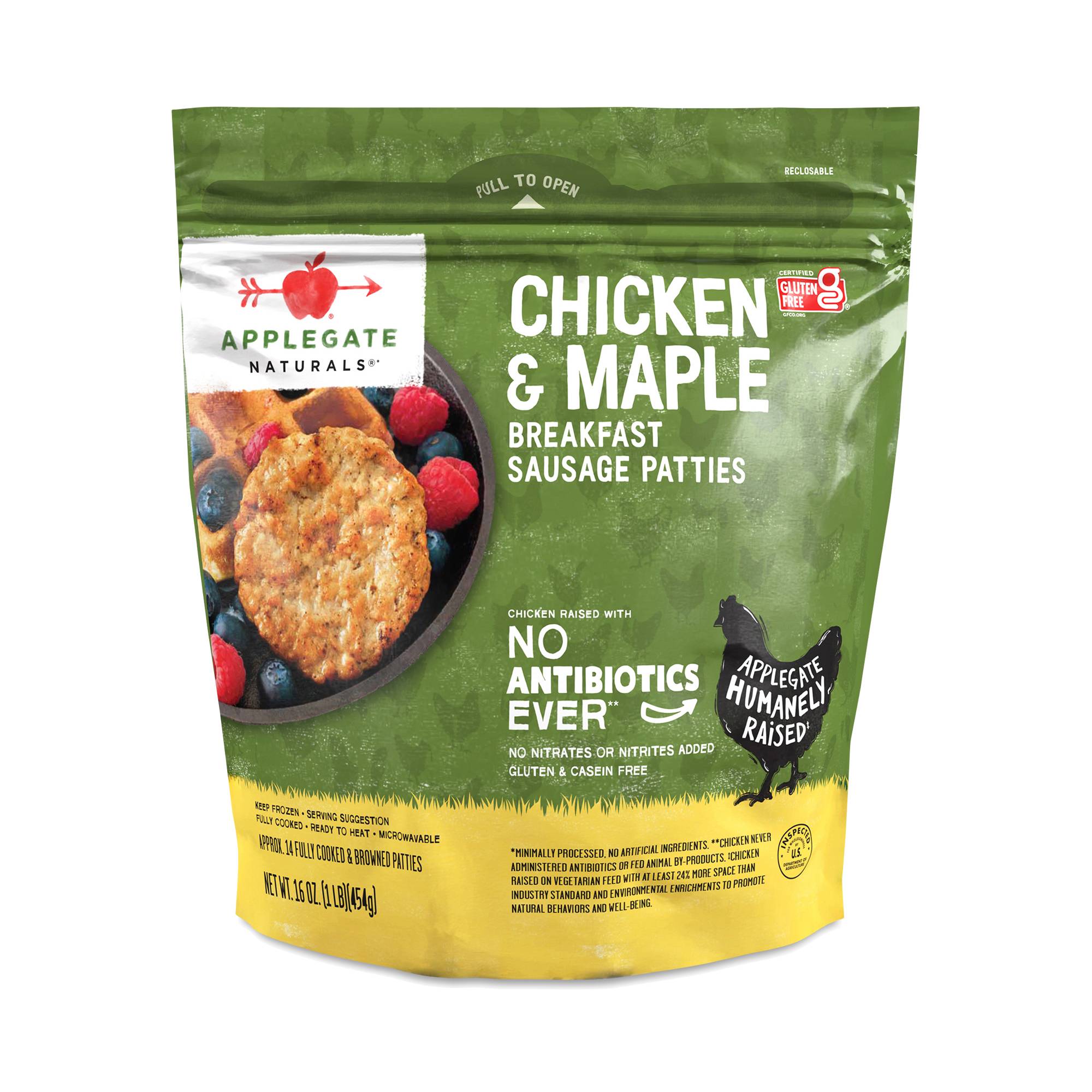 Breakfast Sausage Patties, Chicken & Maple, Value Size