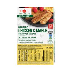 Organic Breakfast Sausage, Chicken & Maple