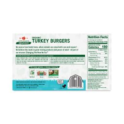 Organic Turkey Burgers