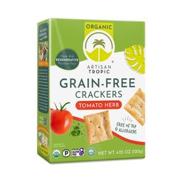 Grain-Free Crackers, Tomato Herb