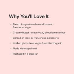 Organic Cashew Cacao Spread