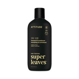 Super Leaves Men 2-in-1 Volume Shampoo & Conditioner, Amber & Citrus