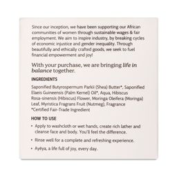 Traditional African Black Bar Soap, Honor