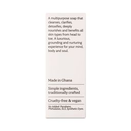Traditional African Black Bar Soap, Honor