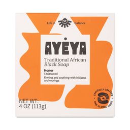 Traditional African Black Bar Soap, Honor