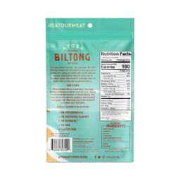 Grass Fed Biltong, Traditional Beef Slices