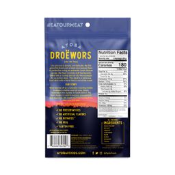 Grass Fed Droewors Beef Sticks