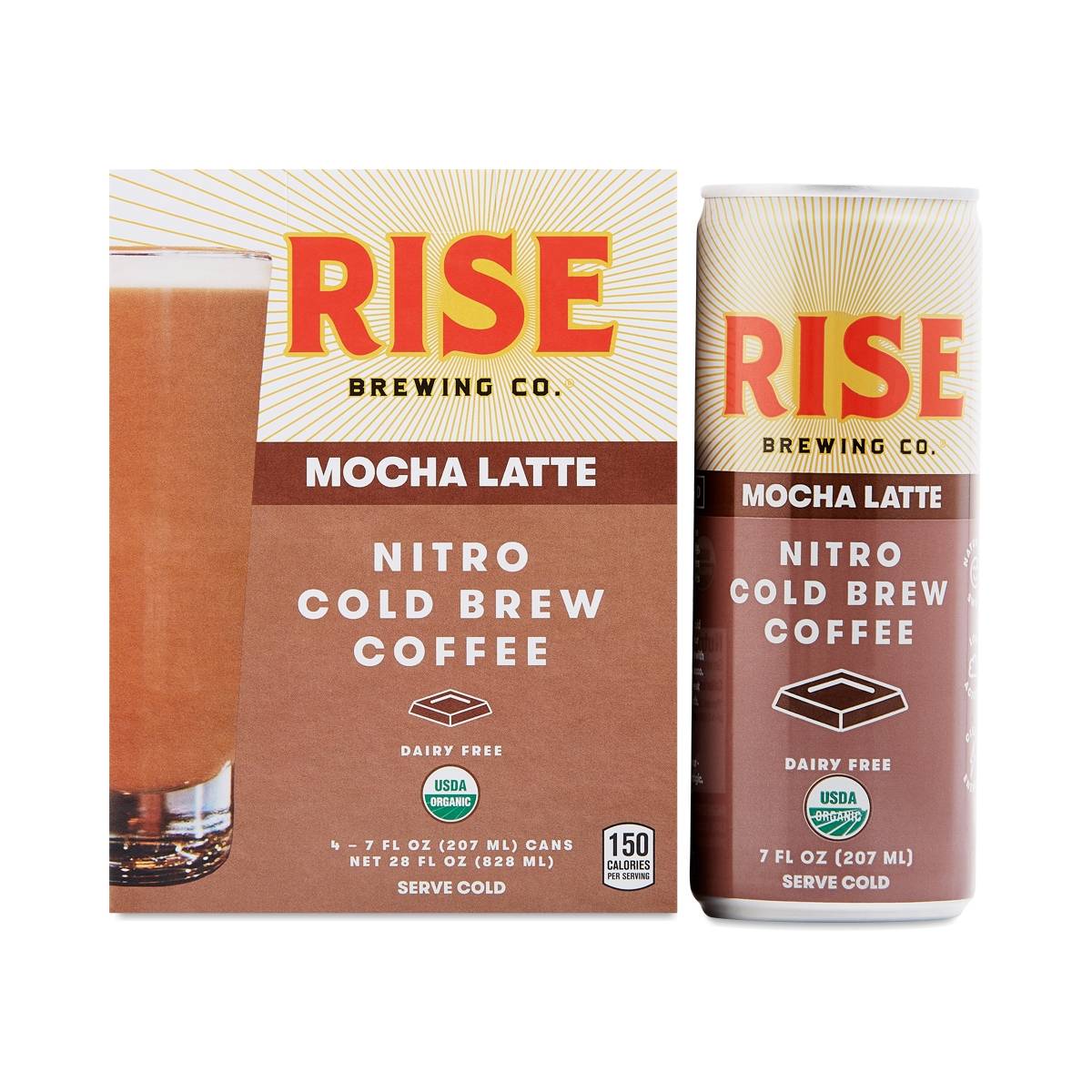 Mocha Nitro Cold Brew Latte by RISE Brewing Co. Thrive Market
