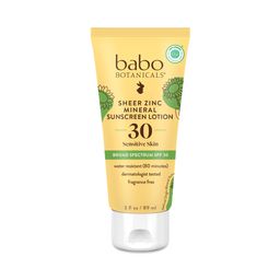 Sheer Zinc Sunscreen Lotion, SPF 30