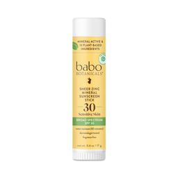 Sheer Zinc Sunscreen Stick, SPF 30