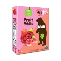 Fruit Rolls Variety Pack, Raspberry & Strawberry