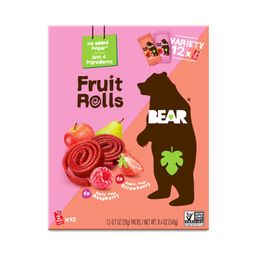 Fruit Rolls Variety Pack, Raspberry & Strawberry