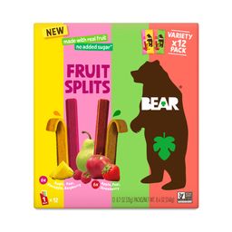 Fruit Splits Variety Pack, Pineapple, Raspberry & Strawberry