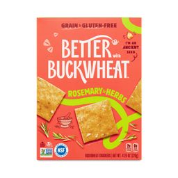 Buckwheat Crackers, Rosemary & Herbs