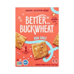 Buckwheat Crackers, Sea Salt