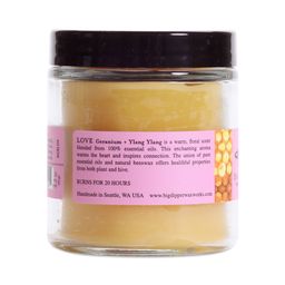 Beeswax Aromatherapy Apothecary Candle, Love