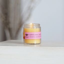 Beeswax Aromatherapy Apothecary Candle, Love