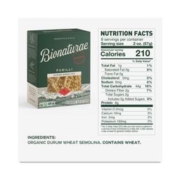 Organic Durum Semolina Fusilli