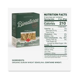 Organic Durum Semolina Fusilli