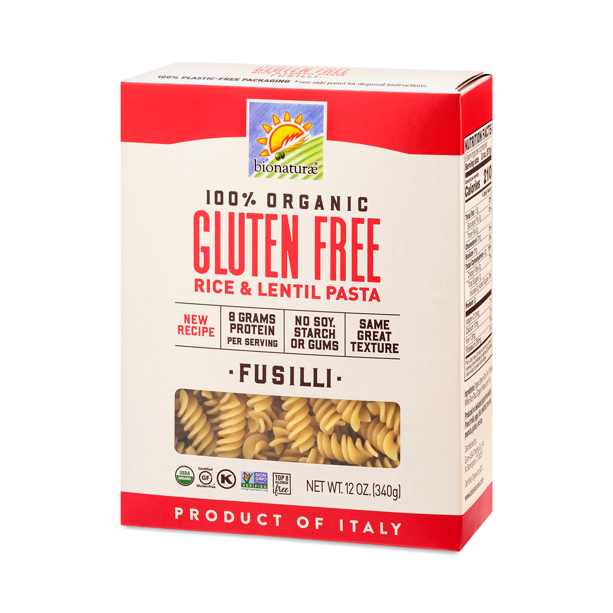 Gluten-Free & Organic Fusilli Pasta by Bionaturae | Thrive Market