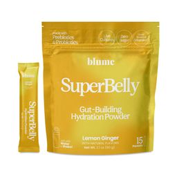 SuperBelly Gut-Building Hydration Powder, Lemon Ginger