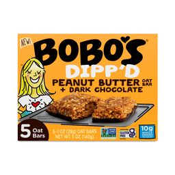 Dipp'd Oat Bars, Peanut Butter & Dark Chocolate