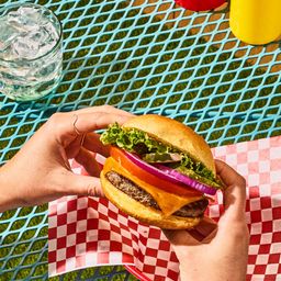 50% Angus Beef + 50% Seasoned Veggies Burger