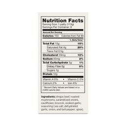 50% Angus Beef + 50% Seasoned Veggies Burger