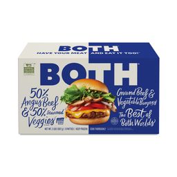 50% Angus Beef + 50% Seasoned Veggies Burger