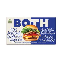 50% Angus Beef + 50% Seasoned Veggies Burger