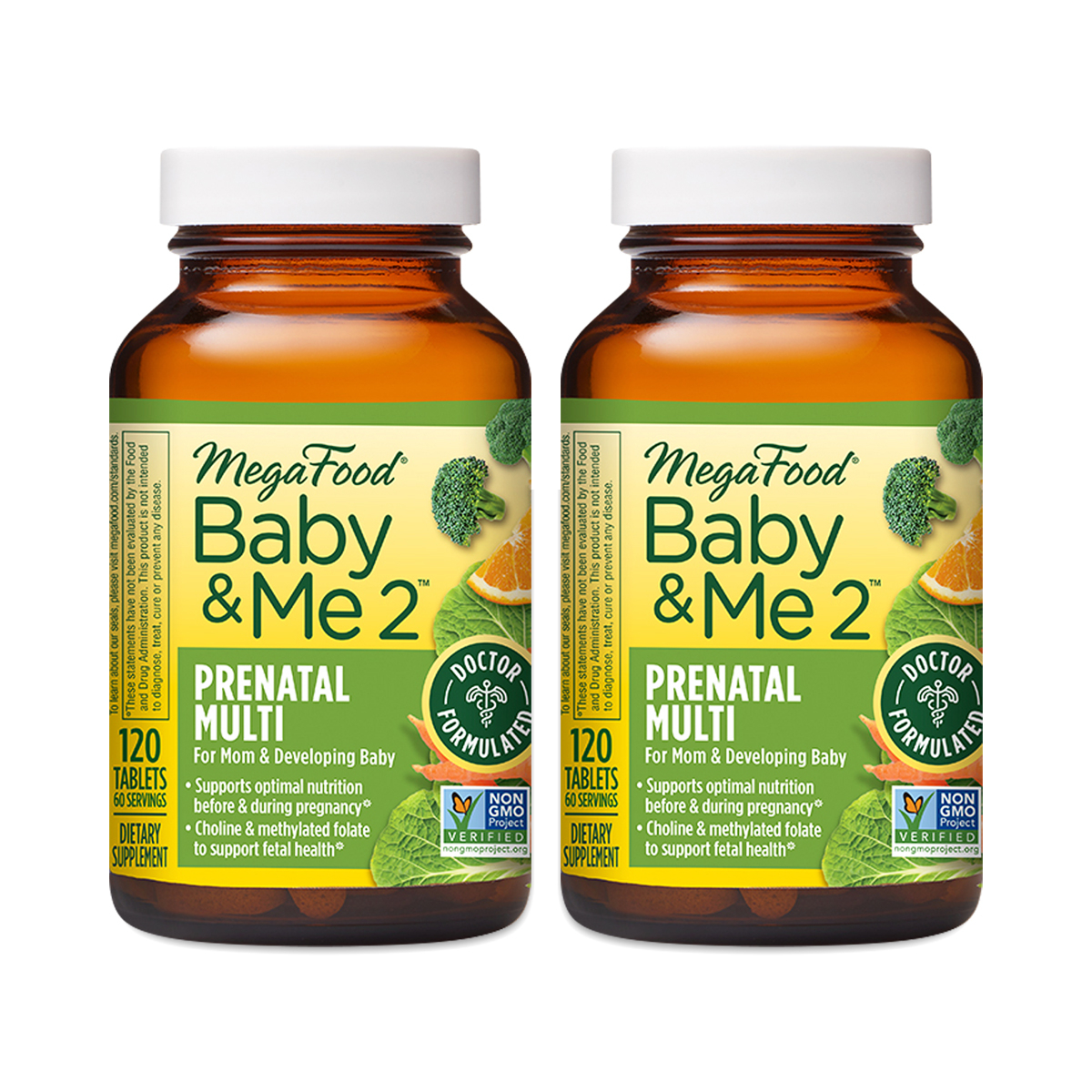 MegaFood Baby & Me 2 Prenatal DHA & Choline -- 60 Liquid Capsules 