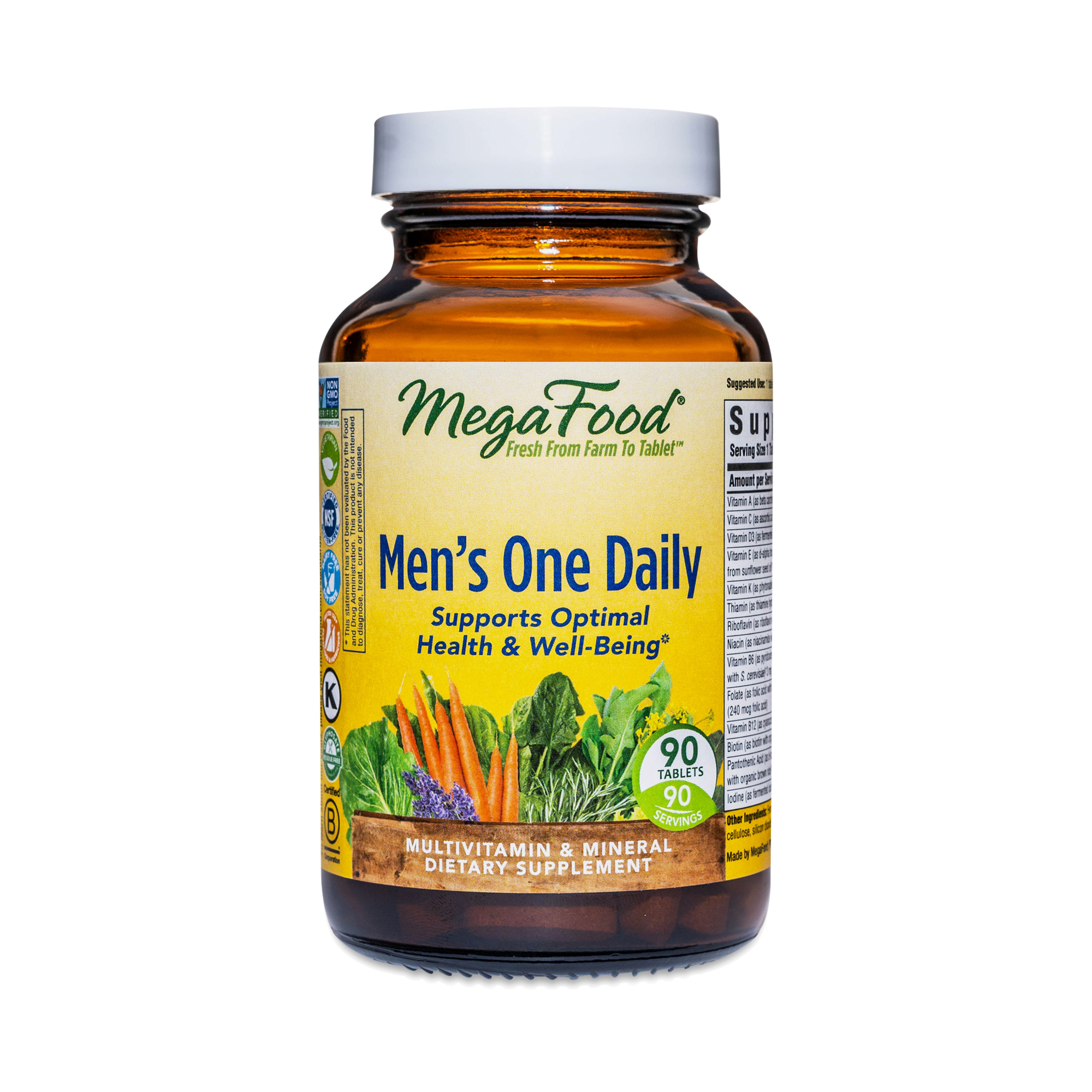 MegaFood Men's One Daily Multivitamin 90 tablets