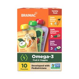 Applesauce with BrainPack, Fruit & Veggie Variety Pack