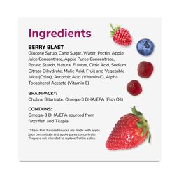 Fruit Snacks With BrainPack, Berry Blast