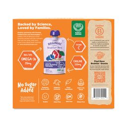 Little Brainiac Brain Squeezies, Fruit & Oat Variety Pack