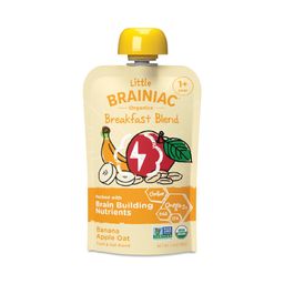 Little Brainiac Fruit & Oat Brain Squeezies, Banana Apple Oat