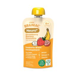 Little Brainiac Neuro+ Super Smoothie, Strawberry Banana